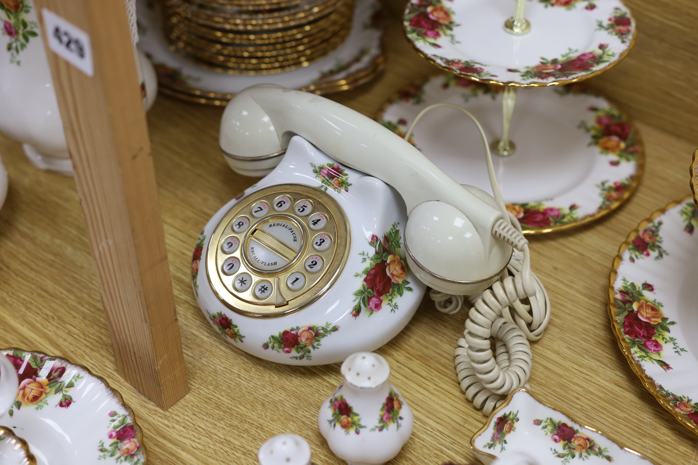 An extensive Royal Albert Old Country Roses dinner, tea service etc.